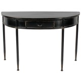 CONSOLE TABLE BLACK CURVED IRON - CONSOLES, DESKS
